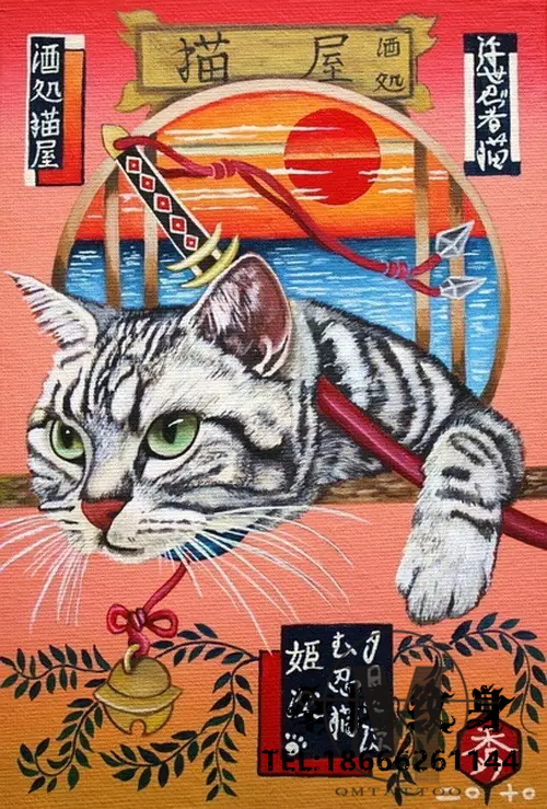 纹身,画家,猫 . 当一个纹身师和一个画家碰上猫奴 他们怎么办